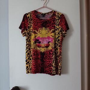 VERSACE x H&M Leopard Multicolor Tee S